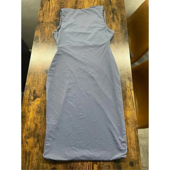 Meshki blue deep V midi dress Size 12 - Picture 11 of 11